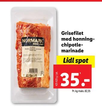 Grisefilet med honningchipotlemarinade