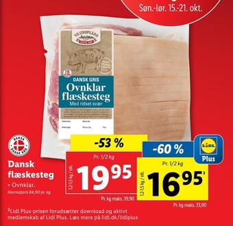 Lidl Dansk flæskesteg tilbud