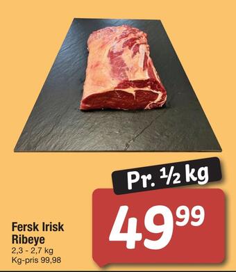 Fakta Tyskland Fersk irisk ribeye tilbud
