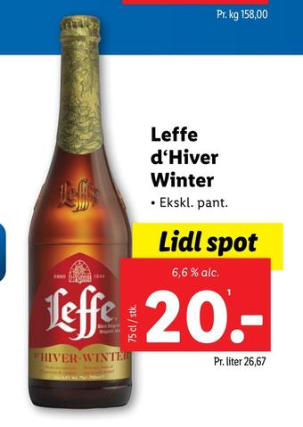 Lidl Leffe d‘hiver winter tilbud