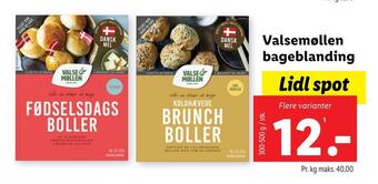 Lidl Valsemøllen bage blanding tilbud