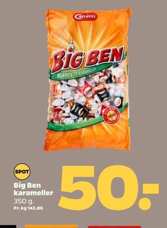Netto Big ben karameller tilbud