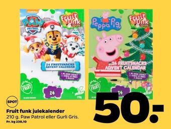 Fruit funk julekalender