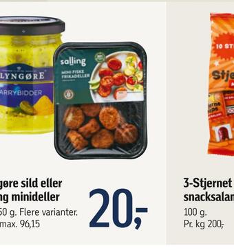 Føtex Glyngøre sild eller salling minideller tilbud
