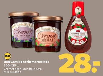 Netto Den gamle fabrik marmelade tilbud
