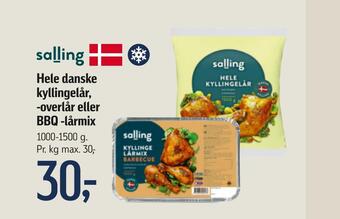 Føtex Hele danske kyllingelår, -overlår eller bbq -lårmix tilbud