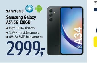 Føtex Samsung a34 5g 128gb tilbud