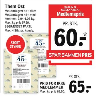 SPAR Them ost tilbud