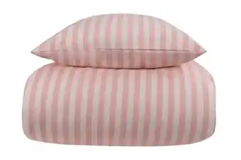 Home-tex Dobbeltdyne sengetøj 200x220 cm - stripes rose - stribet sengetøj til dobbeltdyner - 100% bomuld - borg living tilbud