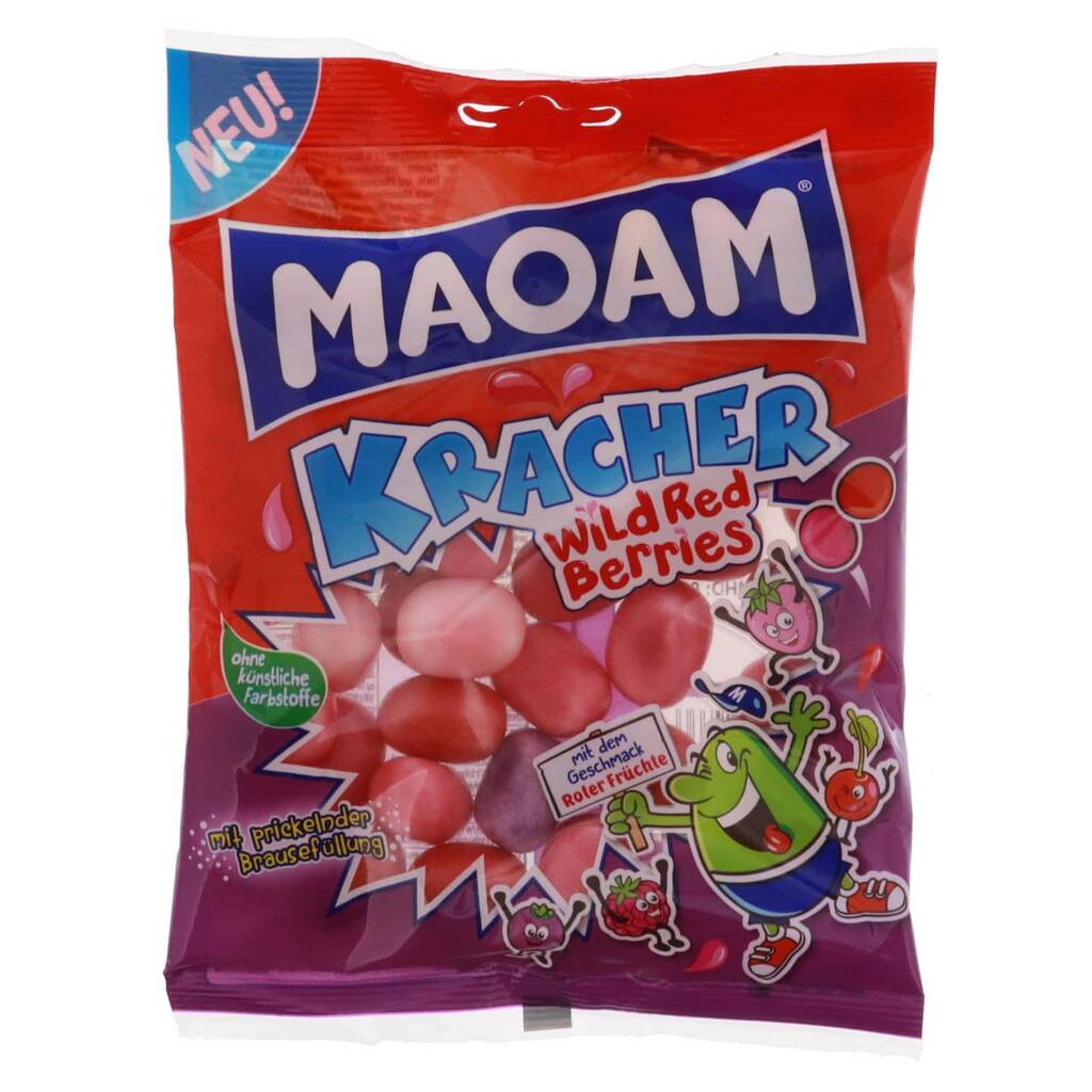 Haribo maoam kracher wild red berries 200g tilbud hos Fleggaard