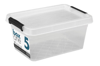 jem & fix Plast1 plastboks m/låg klar - boxone 5 tilbud