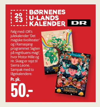 Min Købmand Børnenes u-lands kalender tilbud
