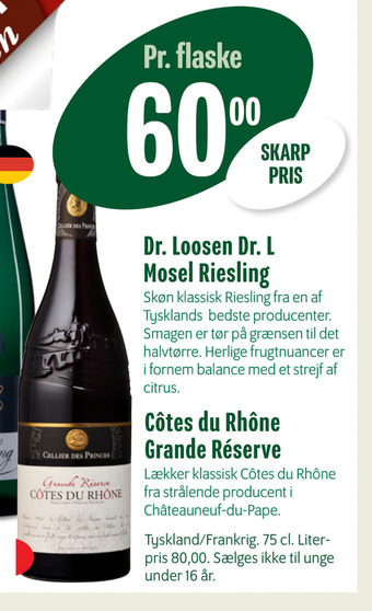 Min Købmand Côtes du rhône grande réserve tilbud