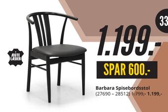 My Home Barbara spisebordsstol tilbud