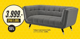 My Home Tokyo 2-personers sofa tilbud