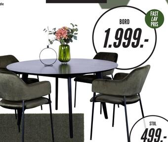 My Home Roxy spisebord ø140 cm tilbud