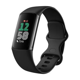 Fitbit charge 6 aktivitetsarmbånd, obsidian / sort aluminium