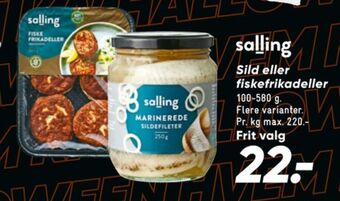 Bilka Salling fiskefrikadeller tilbud
