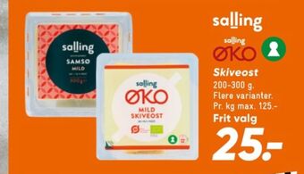 Bilka Salling øko skiveost mild tilbud
