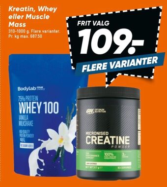 Bilka Bodylab kosttilskud tilbud