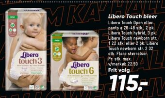 Bilka Touch bleer str 2 3-6 kg tilbud