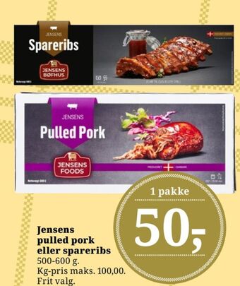 Dagli'Brugsen Jensens spareribs tilbud
