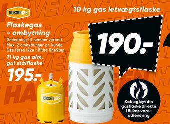 Bilka Kosan gasflaske tilbud
