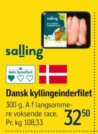 Føtex Salling kyllingeinderfileter tilbud