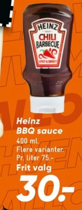 Bilka Heinz sauce flydende tilbud