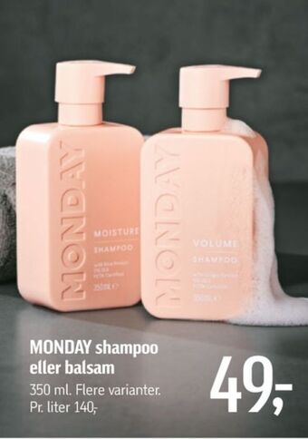 Føtex Monday shampoo tilbud