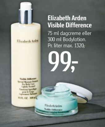 Føtex Elizabeth arden bodylotion tilbud