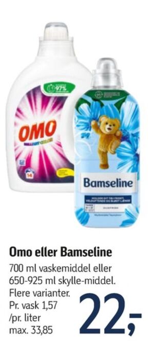 Føtex Omo vaskemiddel-flydende tilbud