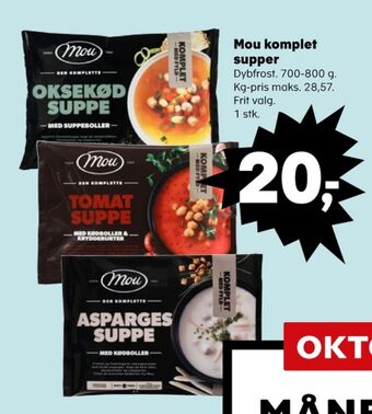 Mou aspargessuppe komplet
