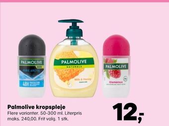 Kvickly Palmolive men deo roll-on tilbud