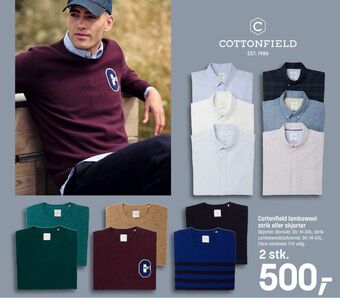 Kvickly Cottonfield strikbluse tilbud