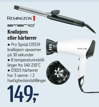 Føtex Remington hårtørrer tilbud