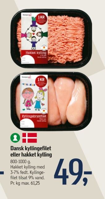 Føtex Danpo hakket kylling tilbud