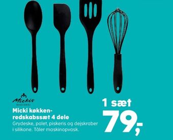 Kvickly Mickis bagegrej køkkenredskaber tilbud