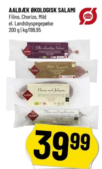 Løvbjerg Aalbæk specialiteter chorizo jalapenos tilbud