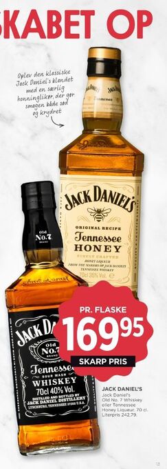 MENY Honey whisky tilbud