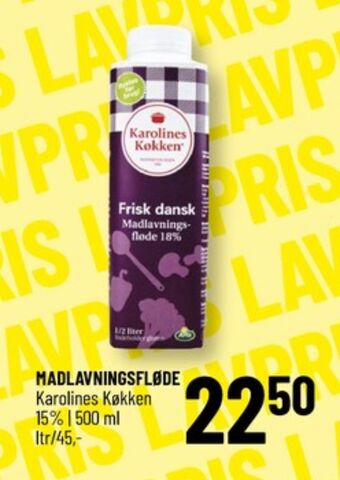 Løvbjerg Karolines madlavningsfløde 15 % tilbud