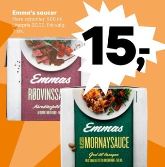 SuperBrugsen Emmas sauce flydende tilbud