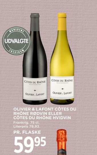 MENY Ukendt fransk rødvin tilbud