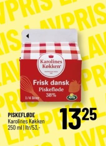 Løvbjerg Karolines piskefløde 38% tilbud