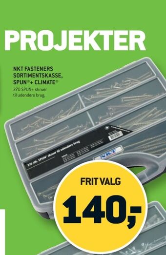 XL-BYG Nkt fasteners sortimentsbokse tilbud