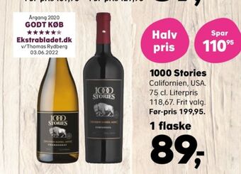 SuperBrugsen Ukendt californisk rødvin tilbud