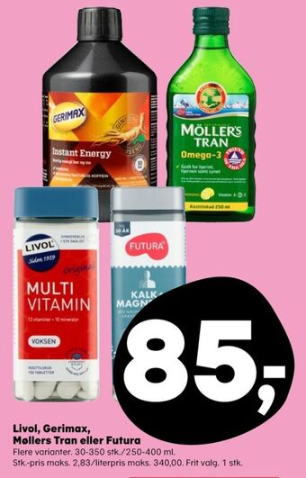 SuperBrugsen Livol multi vitaminer tilbud