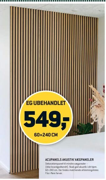 XL-BYG Acupanels akustikpanel tilbud