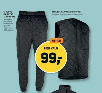 XL-BYG Lyngsøe termobukser tilbud
