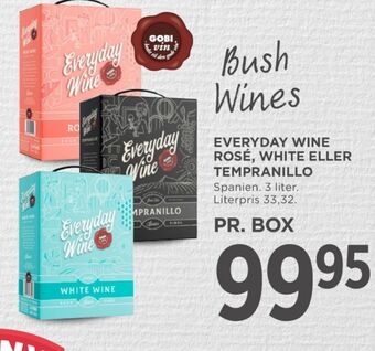 MENY Ukendt spansk hvidvin tilbud